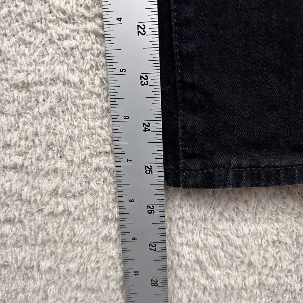 J. Crew Essential Straight Jeans Womens 28 Black Casual Cotton Straight Workwear